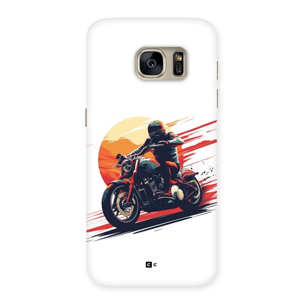 Retro Biker Back Case for Galaxy S7