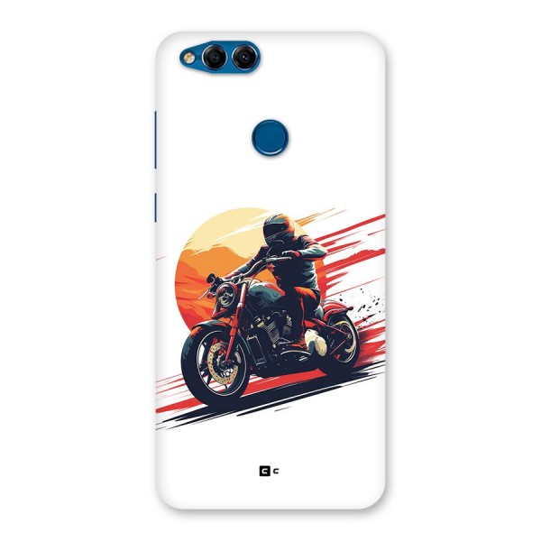 Retro Biker Back Case for Honor 7X