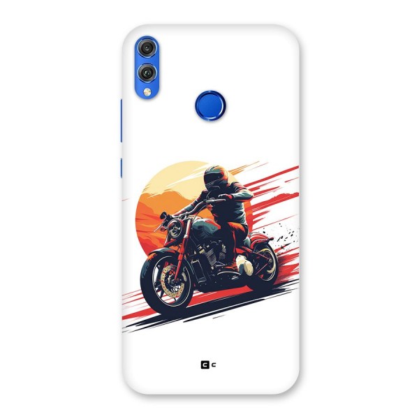 Retro Biker Back Case for Honor 8X