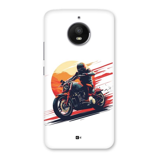 Retro Biker Back Case for Moto E4 Plus