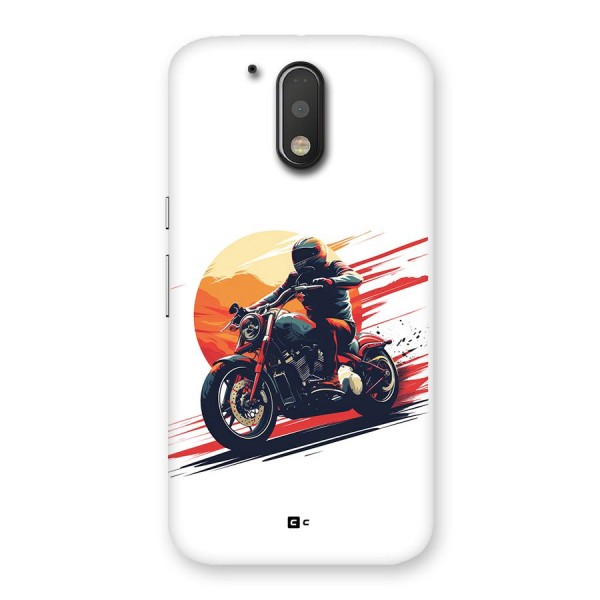 Retro Biker Back Case for Moto G4