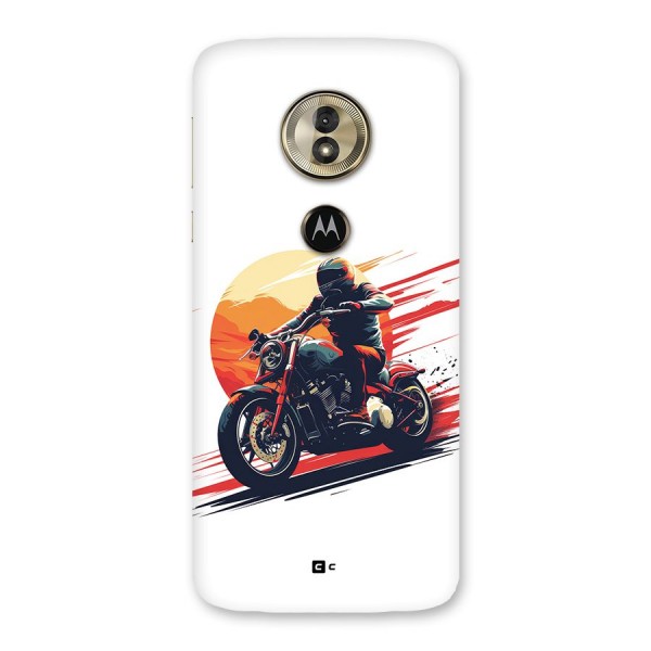 Retro Biker Back Case for Moto G6 Play