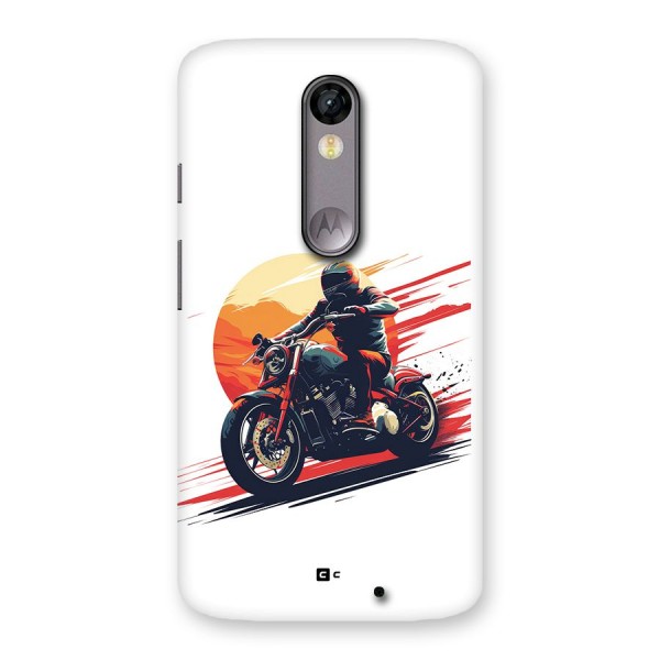 Retro Biker Back Case for Moto X Force