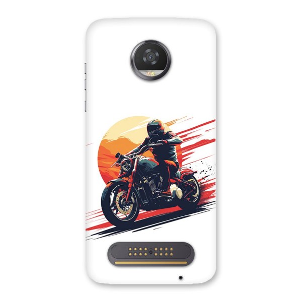 Retro Biker Back Case for Moto Z2 Play