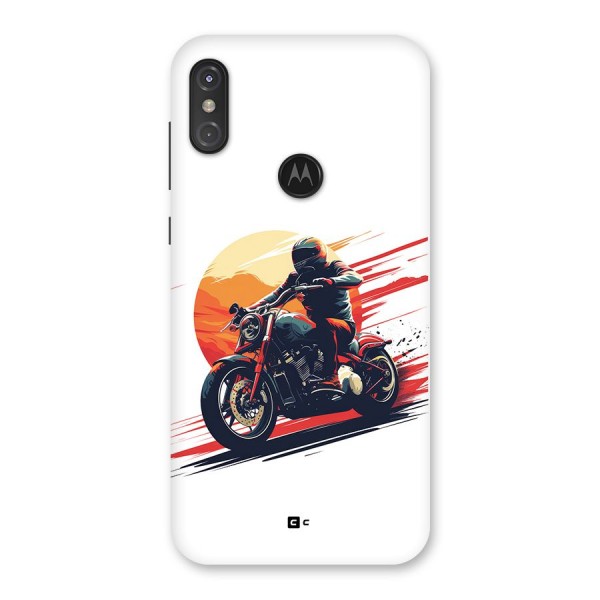 Retro Biker Back Case for Motorola One Power