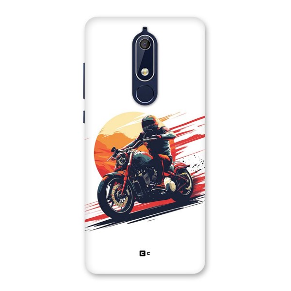 Retro Biker Back Case for Nokia 5.1