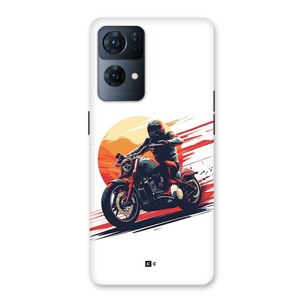 Retro Biker Back Case for Oppo Reno7 Pro 5G