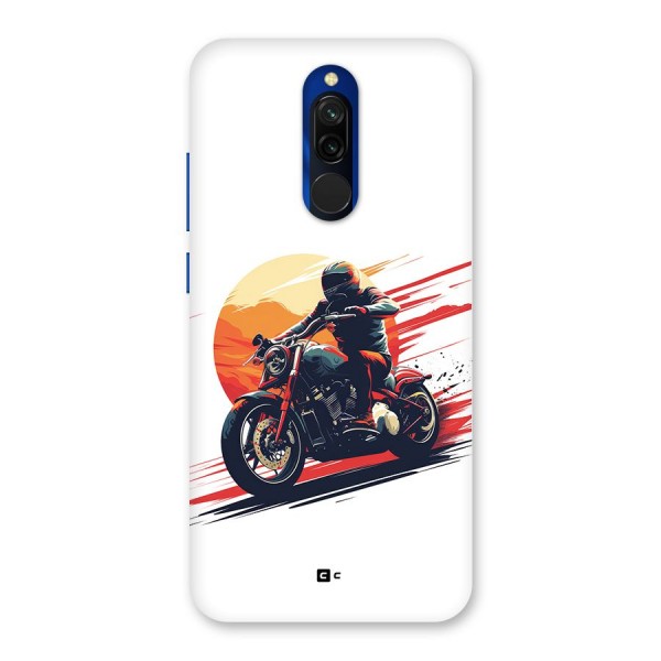 Retro Biker Back Case for Redmi 8