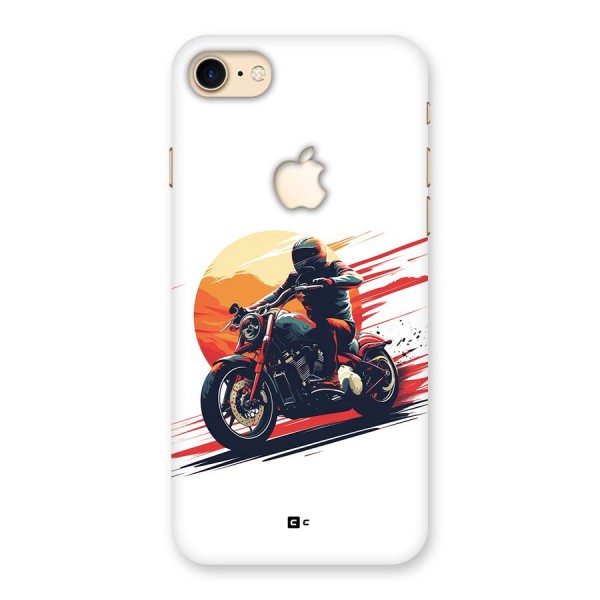 Retro Biker Back Case for iPhone 7 Apple Cut