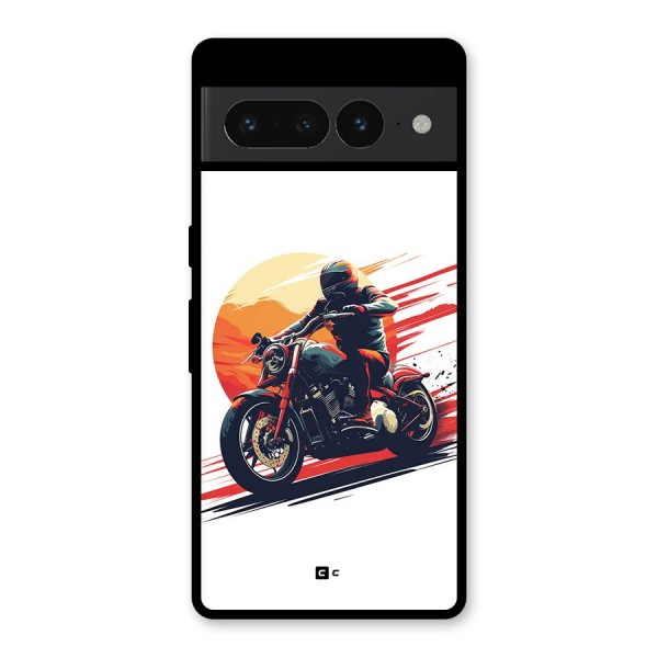 Retro Biker Glass Back Case for Google Pixel 7 Pro