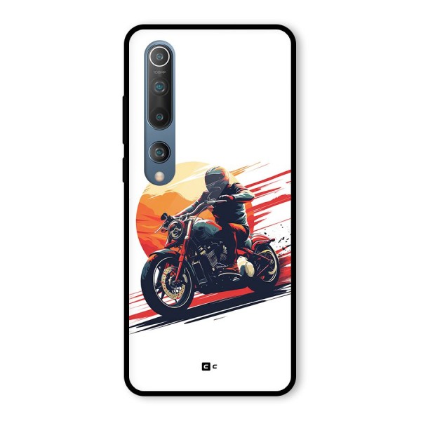 Retro Biker Glass Back Case for Mi 10