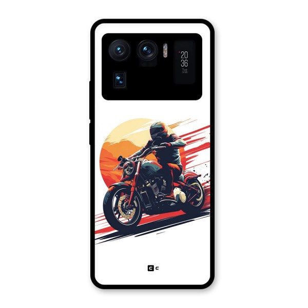 Retro Biker Glass Back Case for Mi 11 Ultra