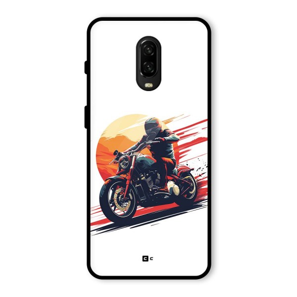 Retro Biker Glass Back Case for OnePlus 6T