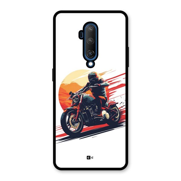 Retro Biker Glass Back Case for OnePlus 7T Pro