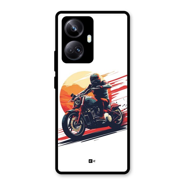 Retro Biker Glass Back Case for Realme 10 Pro Plus