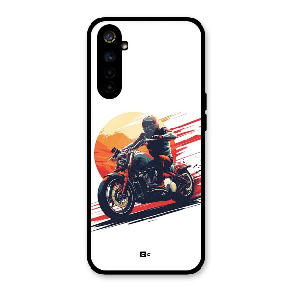 Retro Biker Glass Back Case for Realme 6