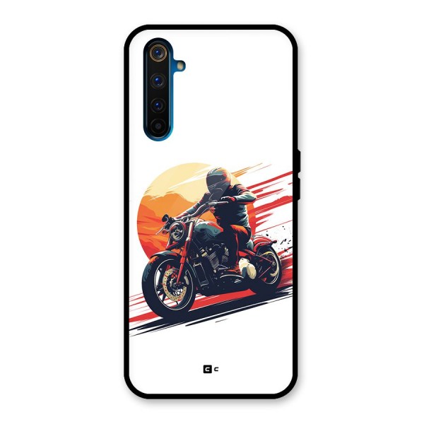 Retro Biker Glass Back Case for Realme 6 Pro