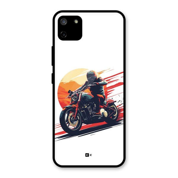 Retro Biker Glass Back Case for Realme C11