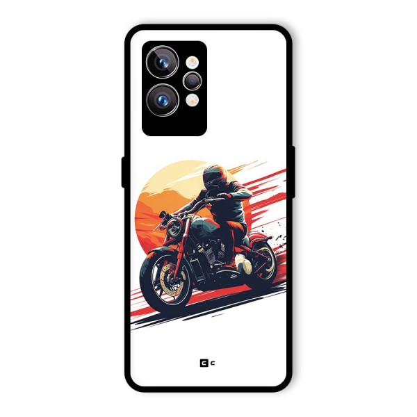 Retro Biker Glass Back Case for Realme GT2 Pro