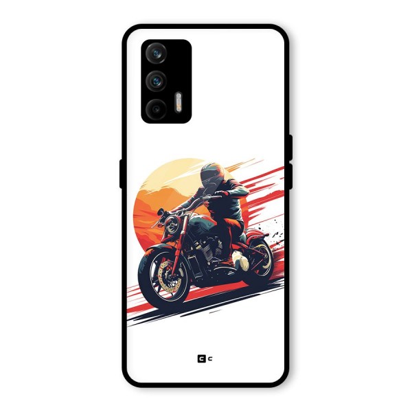 Retro Biker Glass Back Case for Realme GT 5G