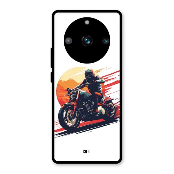 Retro Biker Glass Back Case for Realme Narzo 60 Pro