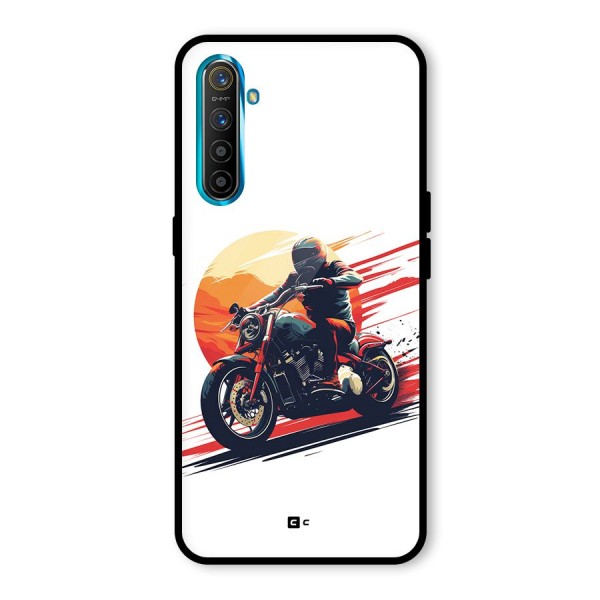 Retro Biker Glass Back Case for Realme X2