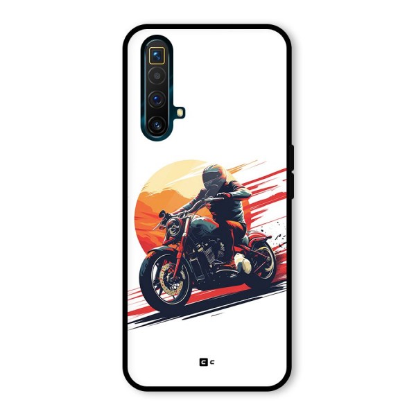 Retro Biker Glass Back Case for Realme X3 SuperZoom