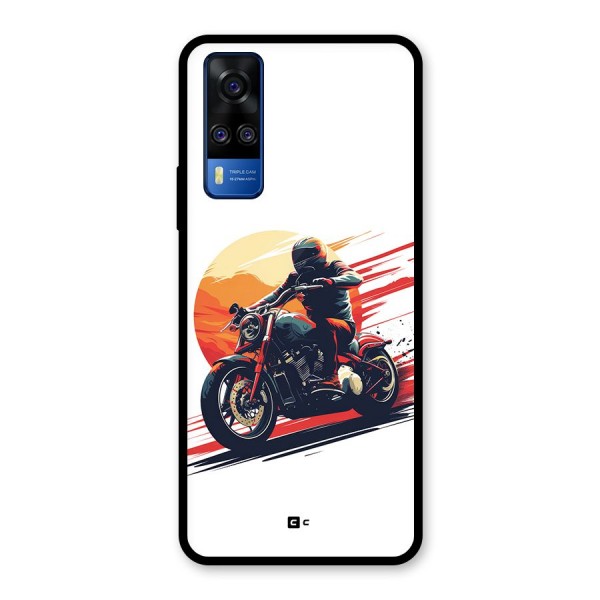 Retro Biker Glass Back Case for Vivo Y51