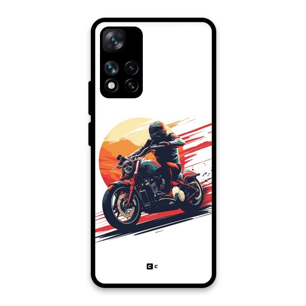 Retro Biker Glass Back Case for Xiaomi 11i HyperCharge 5G