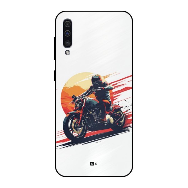 Retro Biker Metal Back Case for Galaxy A30s