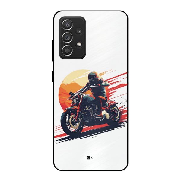 Retro Biker Metal Back Case for Galaxy A52s 5G