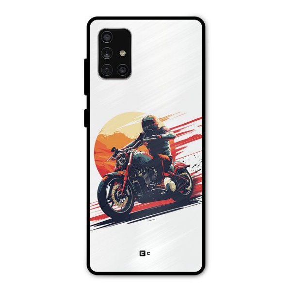 Retro Biker Metal Back Case for Galaxy A71