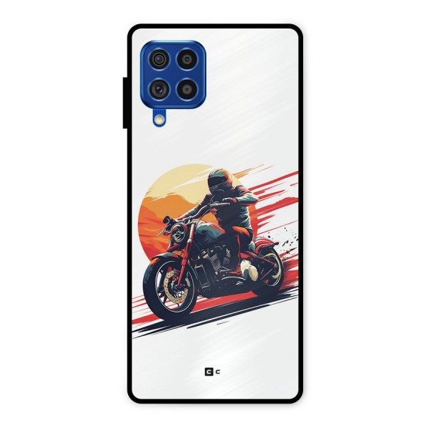 Retro Biker Metal Back Case for Galaxy F62