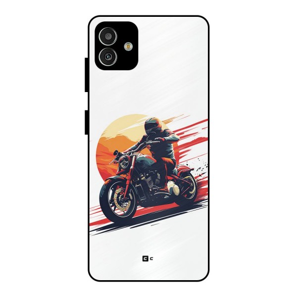 Retro Biker Metal Back Case for Galaxy M13 5G