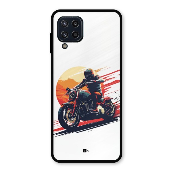 Retro Biker Metal Back Case for Galaxy M32