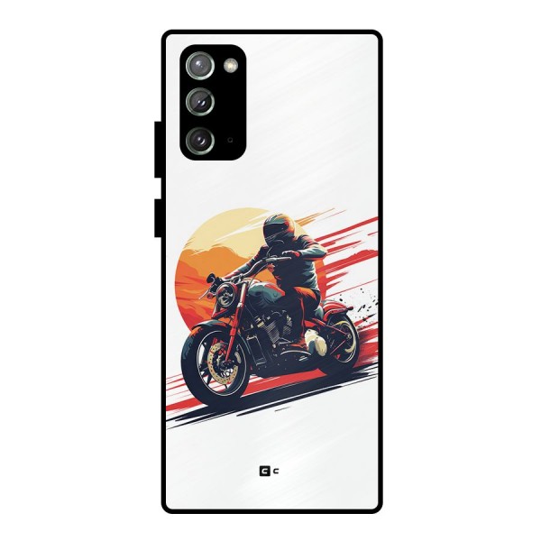 Retro Biker Metal Back Case for Galaxy Note 20