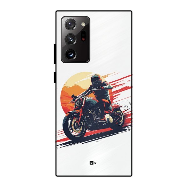 Retro Biker Metal Back Case for Galaxy Note 20 Ultra