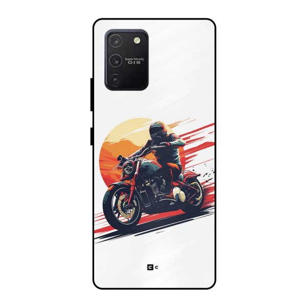 Retro Biker Metal Back Case for Galaxy S10 Lite