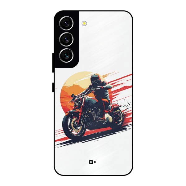 Retro Biker Metal Back Case for Galaxy S22 5G