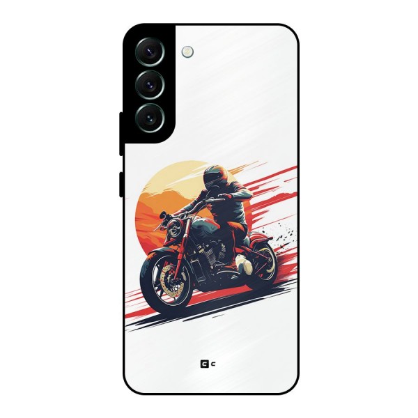 Retro Biker Metal Back Case for Galaxy S22 Plus 5G