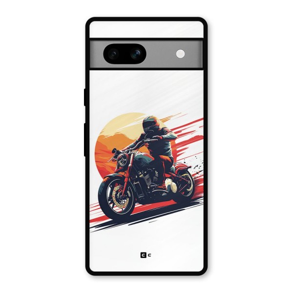 Retro Biker Metal Back Case for Google Pixel 7a