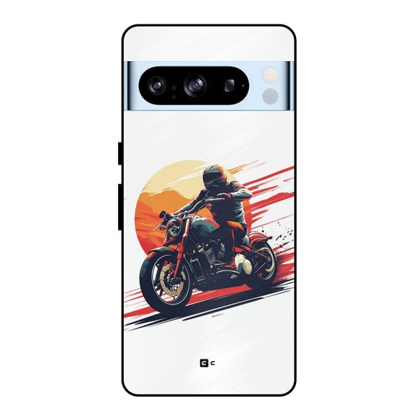 Retro Biker Metal Back Case for Google Pixel 8 Pro