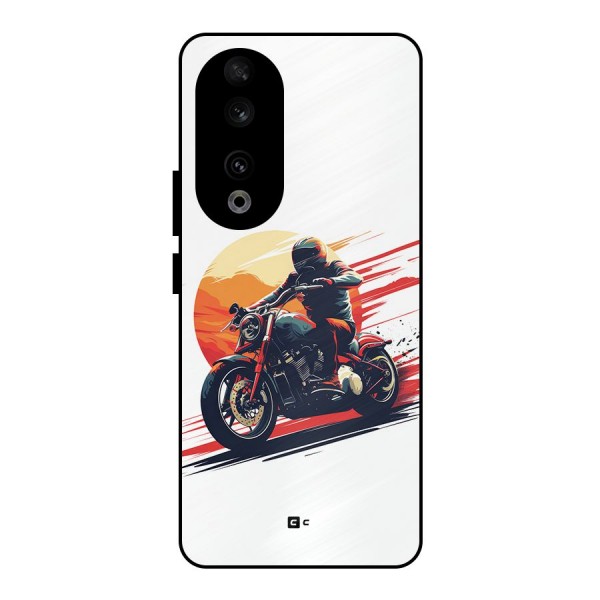 Retro Biker Metal Back Case for Honor 90