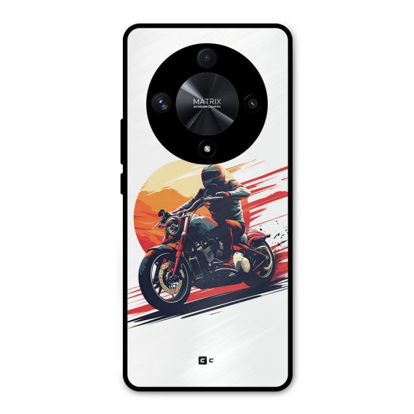 Retro Biker Metal Back Case for Honor X9b