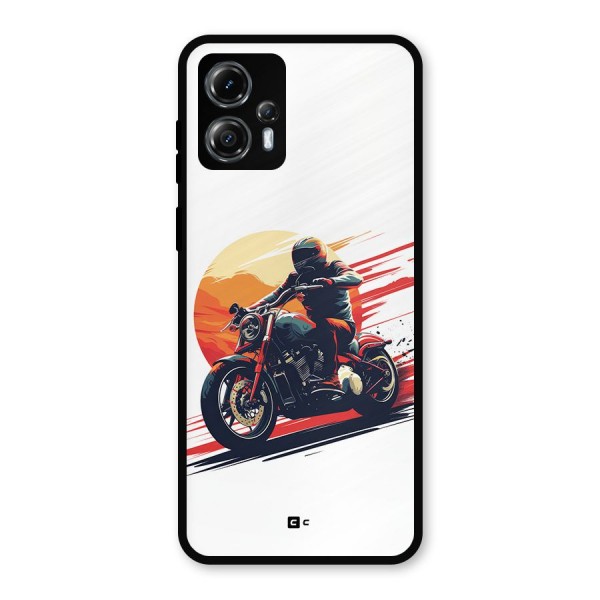 Retro Biker Metal Back Case for Moto G13