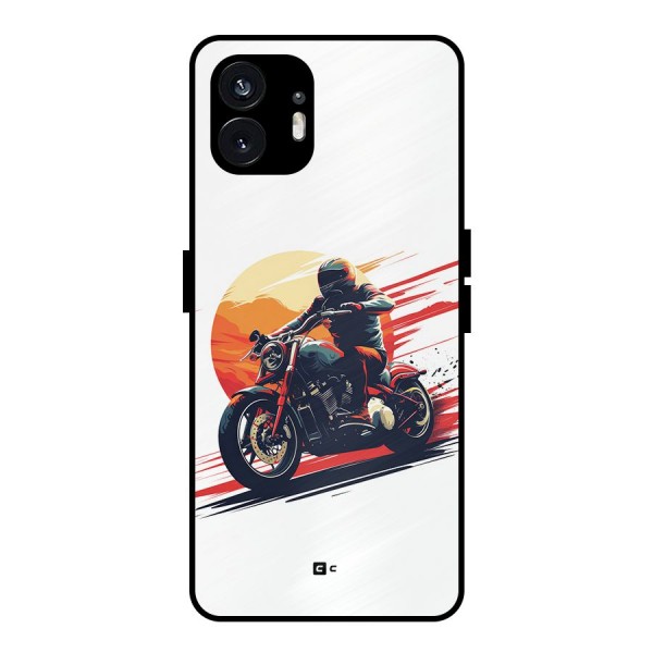 Retro Biker Metal Back Case for Nothing Phone 2