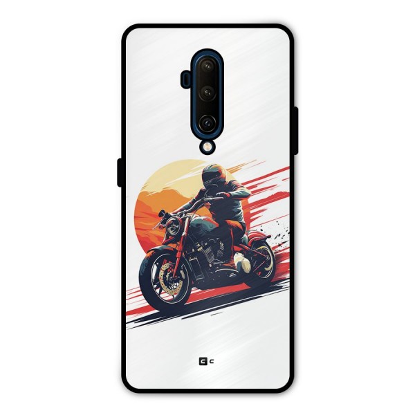 Retro Biker Metal Back Case for OnePlus 7T Pro