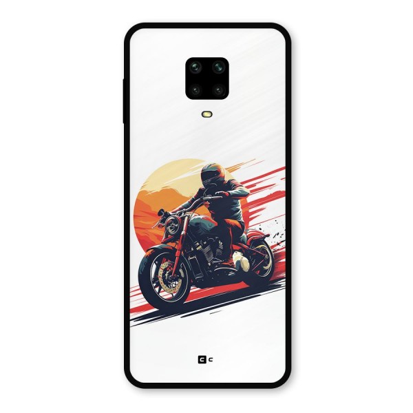 Retro Biker Metal Back Case for Poco M2