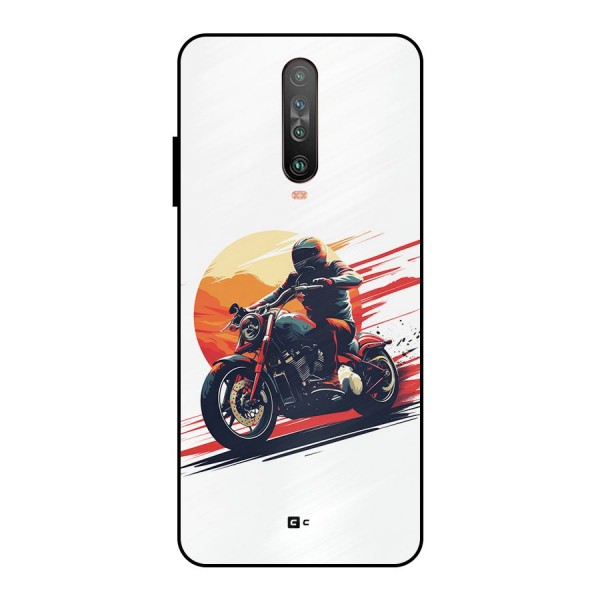 Retro Biker Metal Back Case for Poco X2