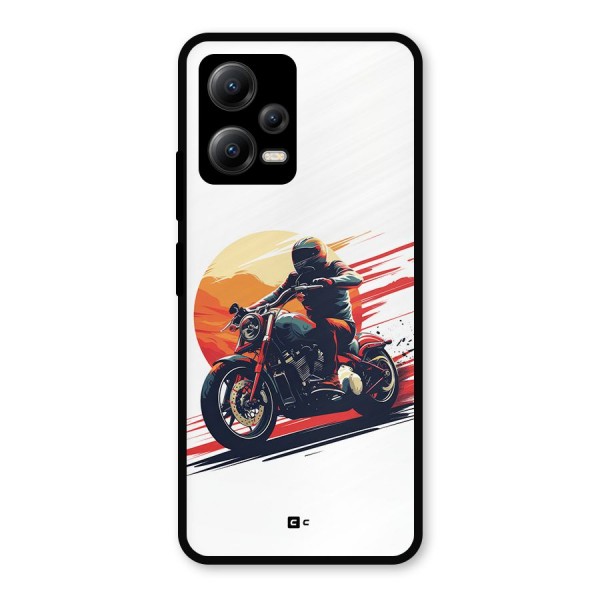 Retro Biker Metal Back Case for Poco X5